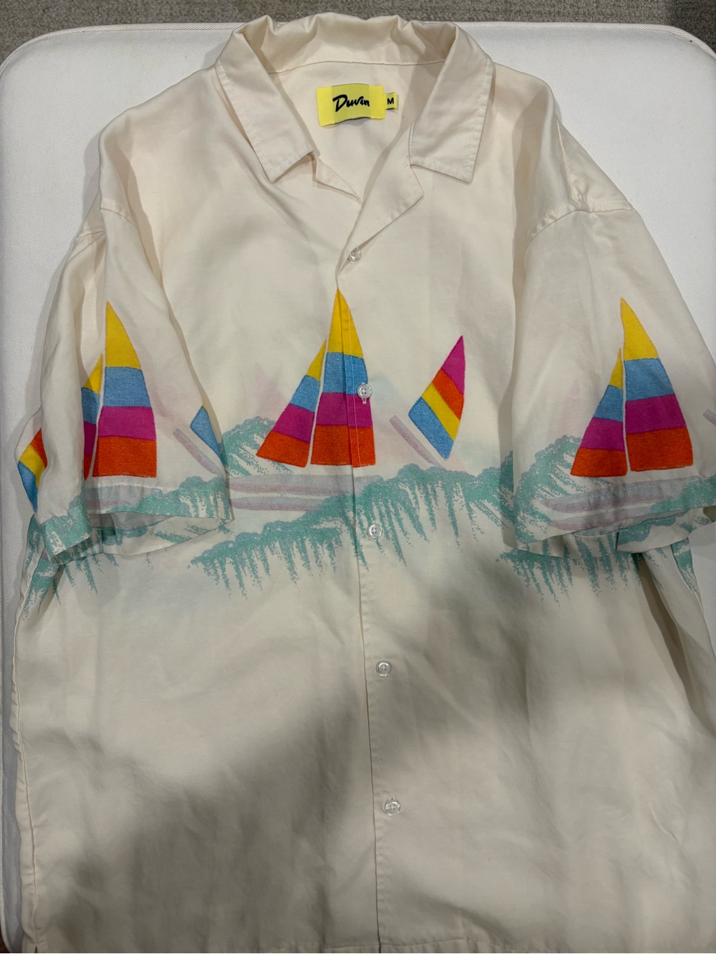 Duvin Sailing Buttonup Shirt  Antique Mens Medium Nwot